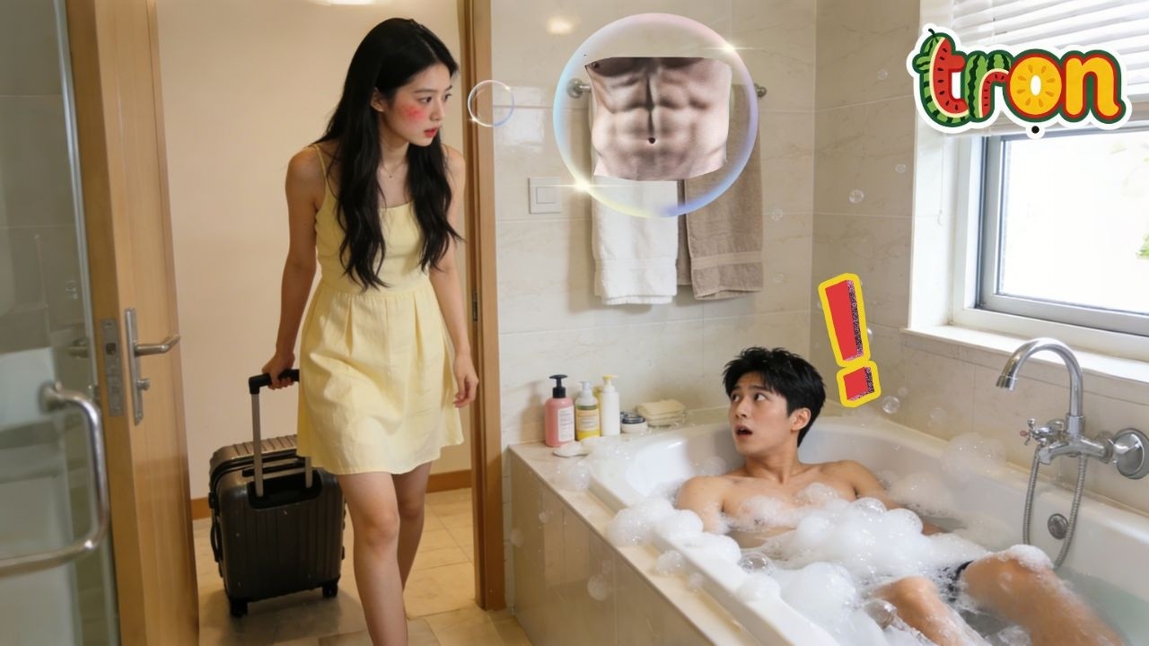 Cô gái nghèo kéo vali mở cửa, nhưng sốc khi thấy anh đang tắm—và tình yêu bùng nổ!