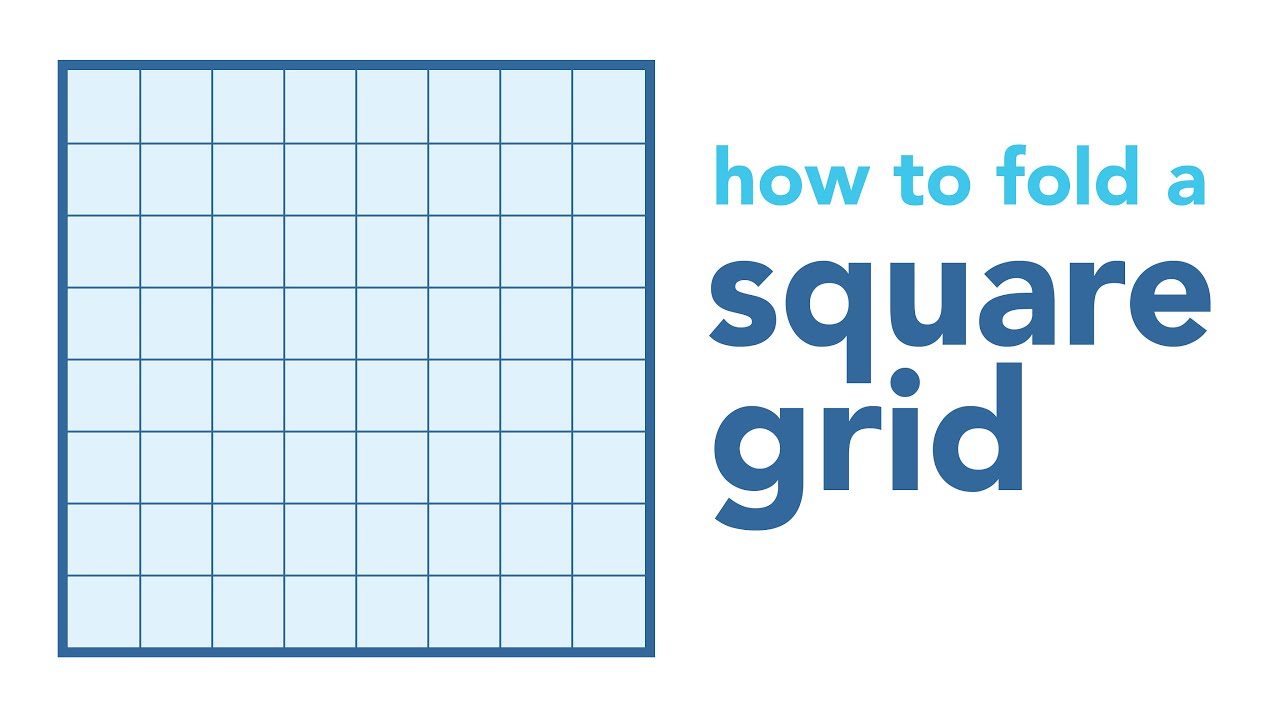 How to Fold a Square Grid • Origami Basics