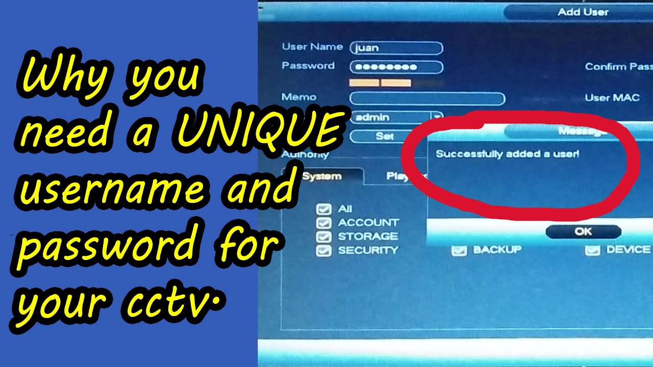 Vlog 36 | Importance of UNIQUE USERNAME AND PASSWORD for your CCTV | FREE CCTV TUTORIAL
