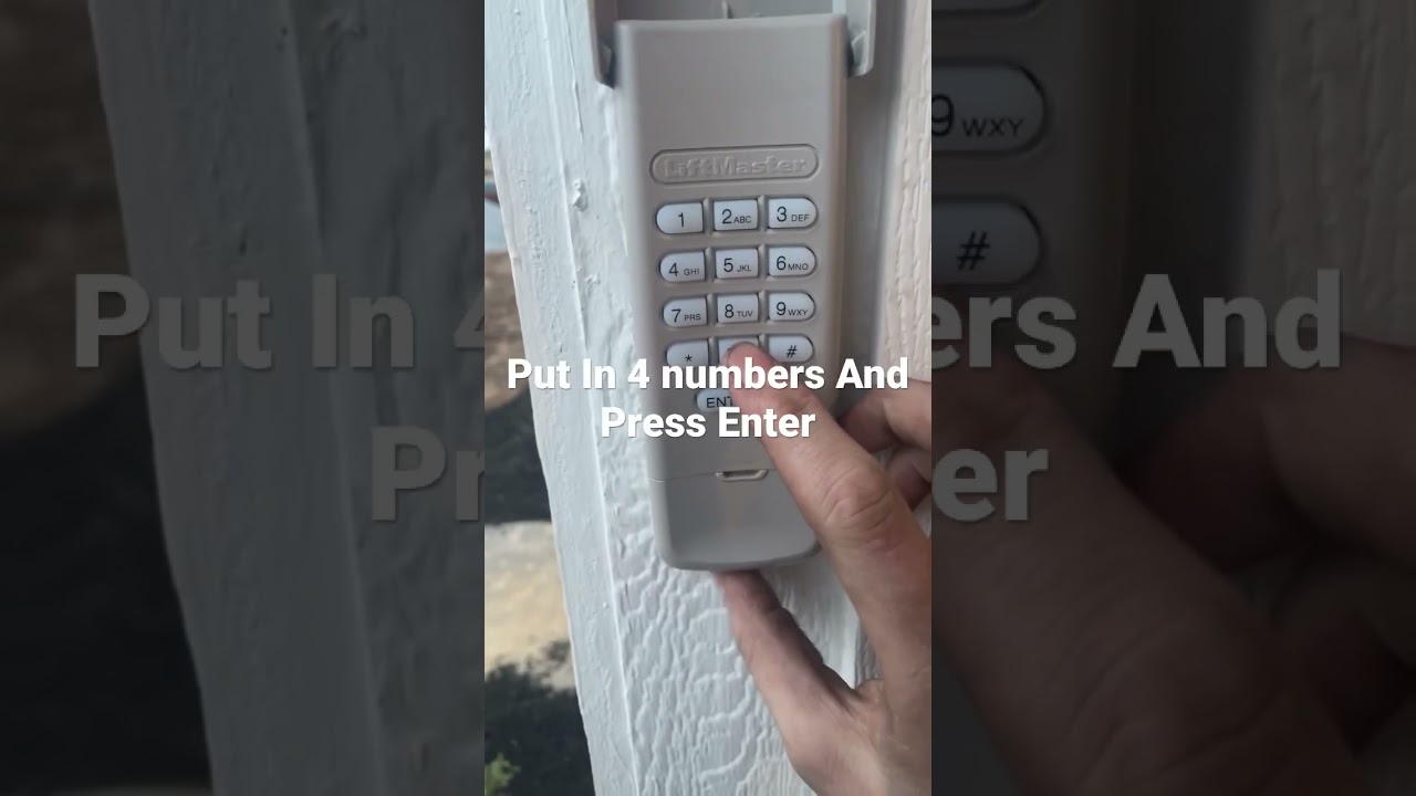 How Program A Liftmaster Keyless Entry On Garage door Opener?!