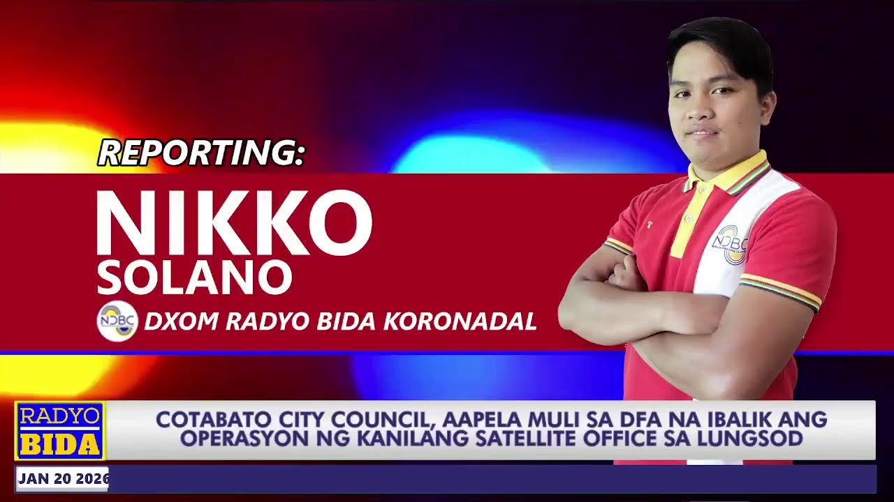 Bida Bantayan DATE: January 20, 2026 HOST: John Sionosa  / Mark Jamillo TIME: 05:00-07:00AM