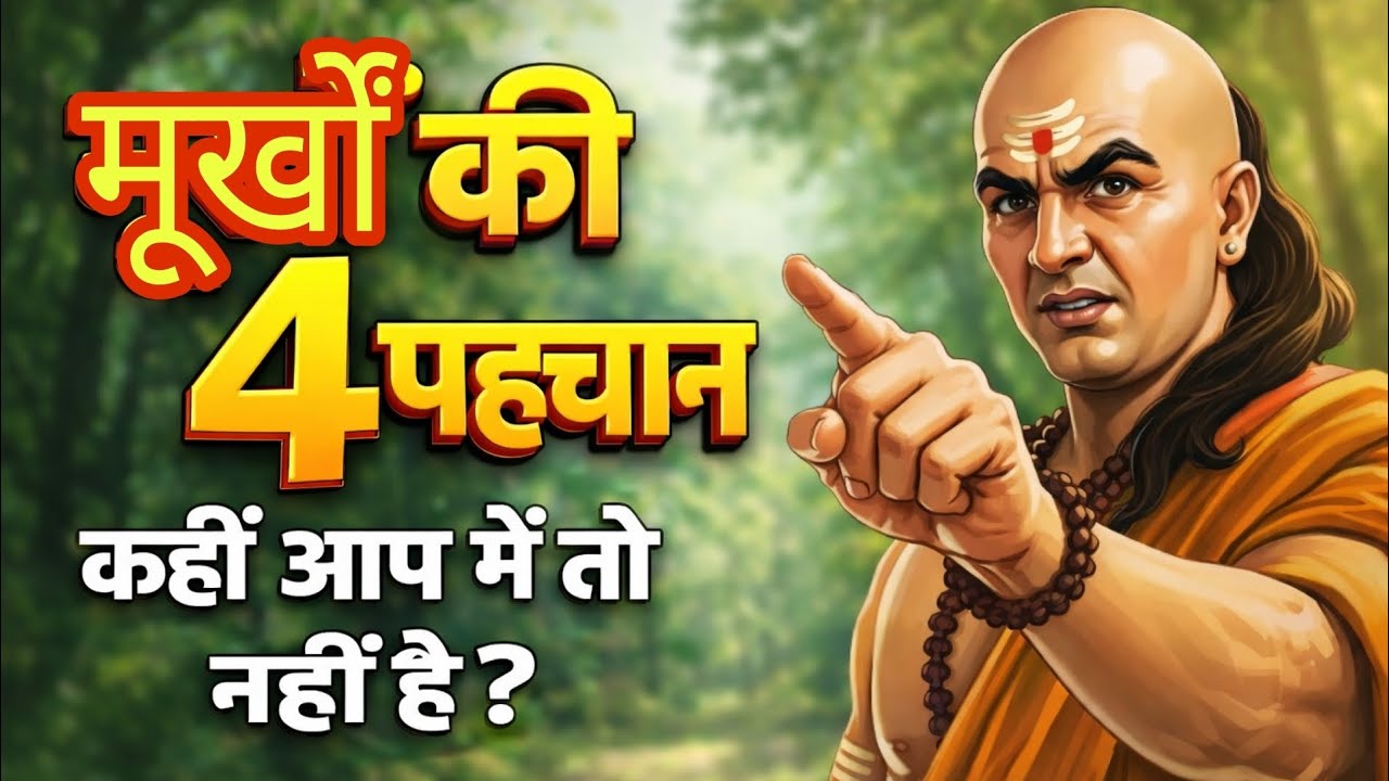 मूर्खों की 4 पहचान | कही आप में तो नहीं है? | Chanakya Niti