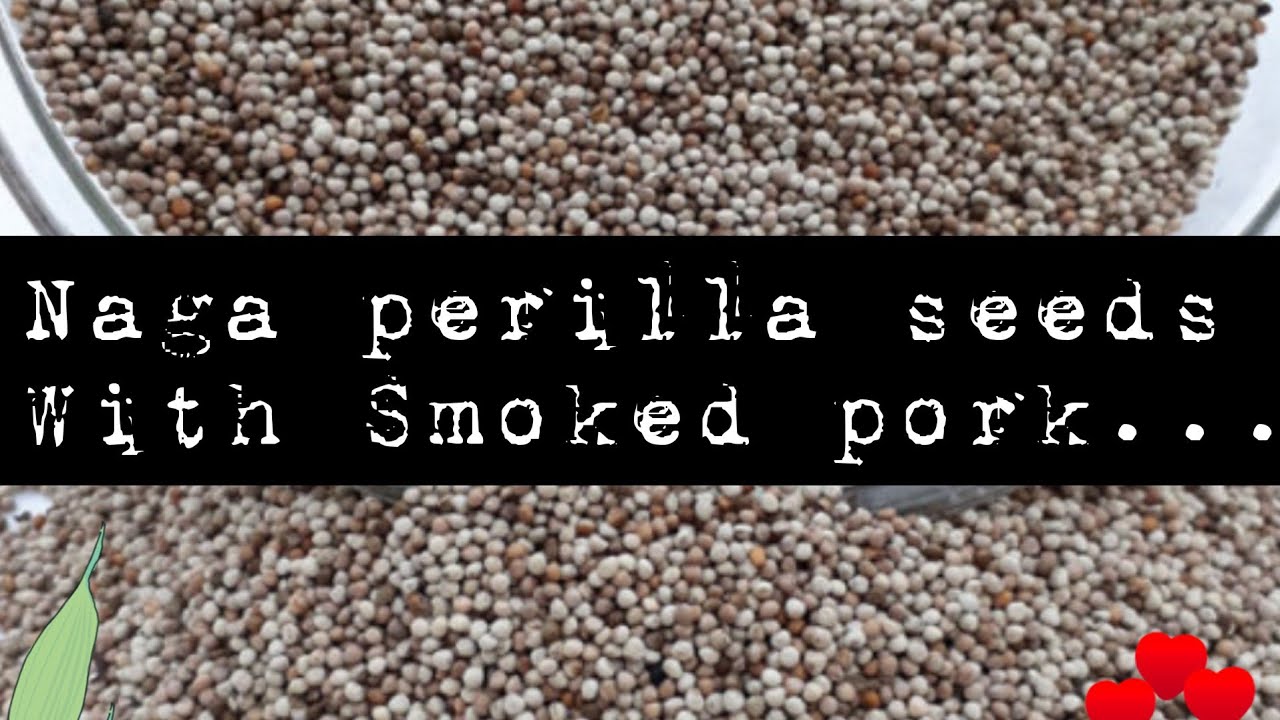 smoked pork with roasted perilla seeds