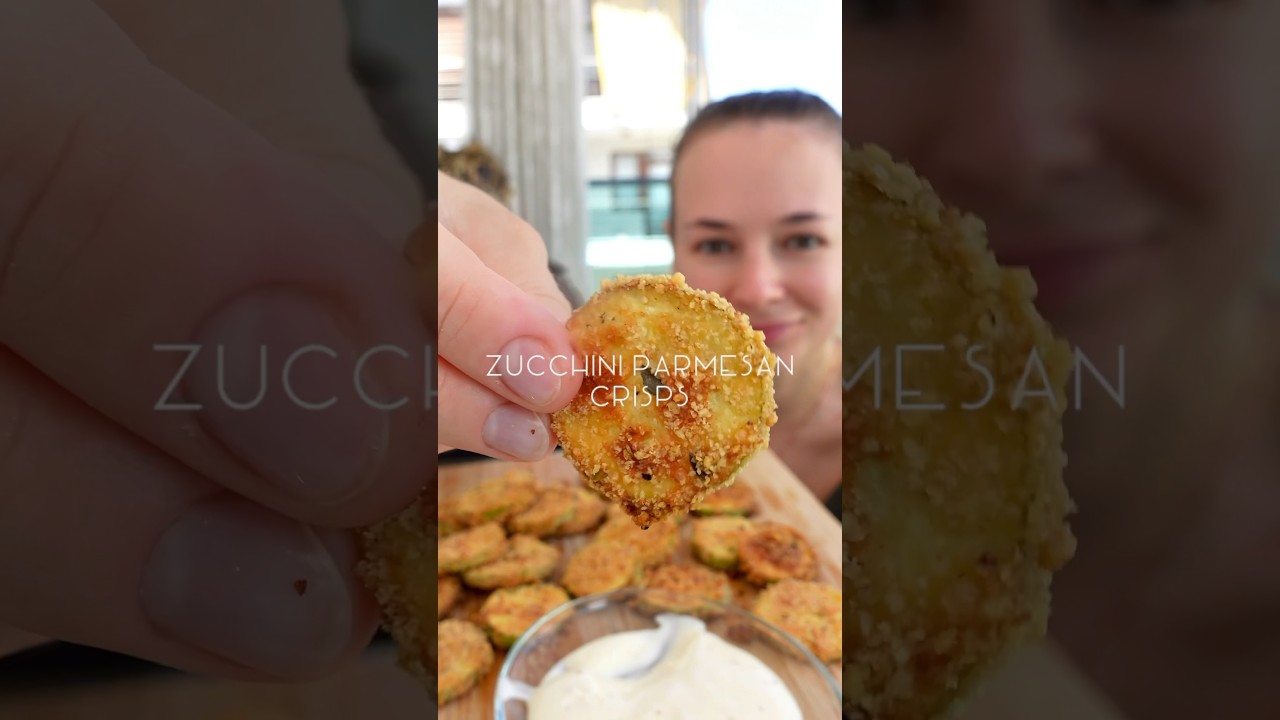 Zucchini Parmesan Crisps #healthyrecipes #snack