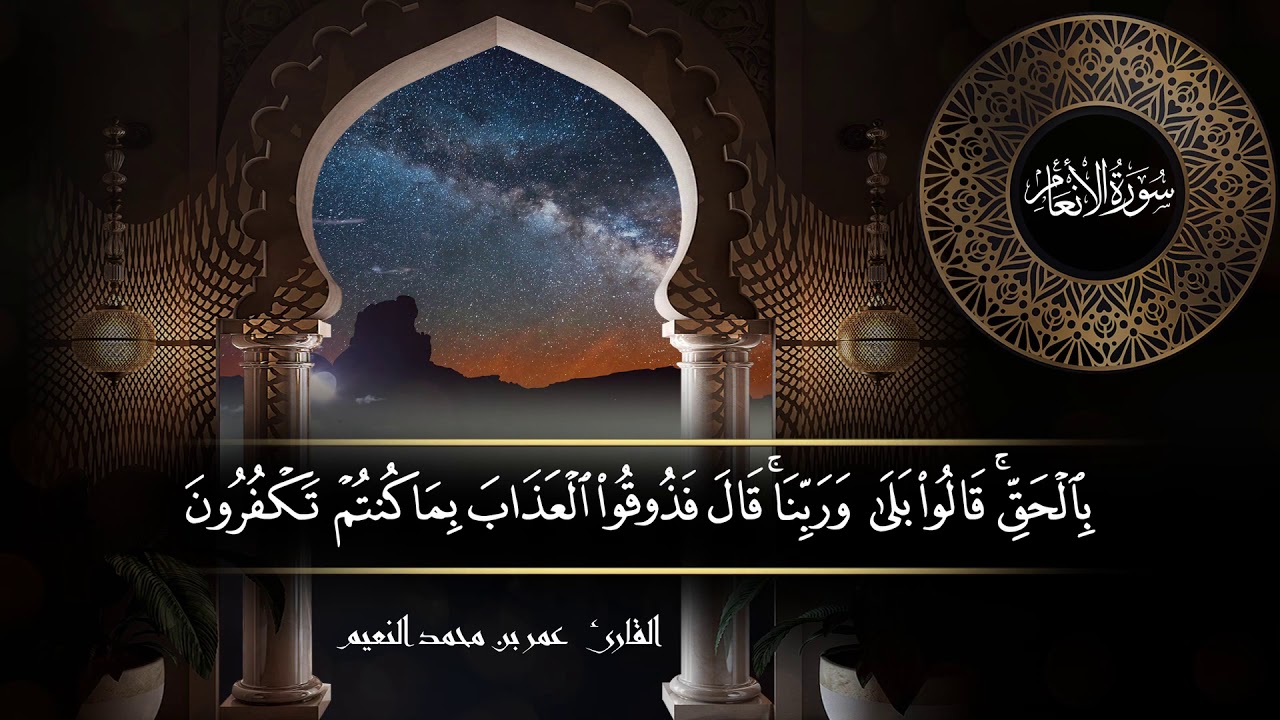 سورة الأنعام للقارئ عمر النعيم