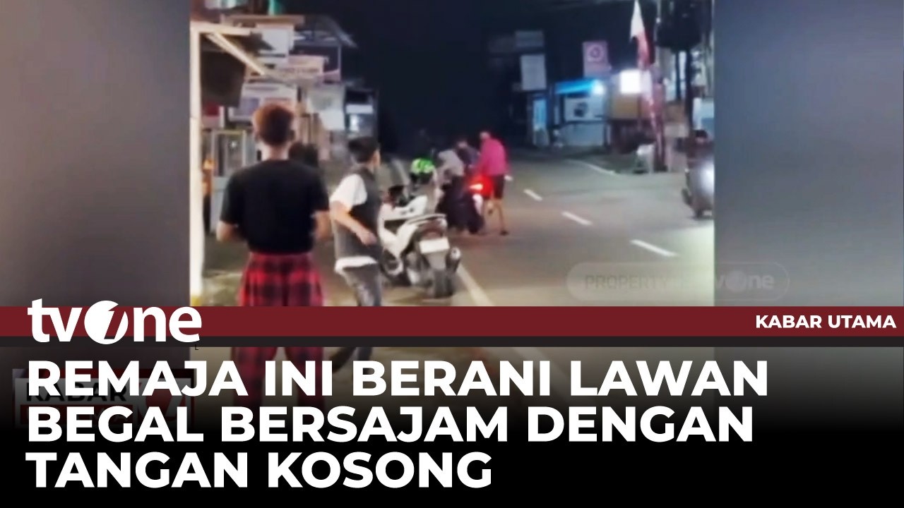 Video Amatir Remaja Pemberani Hadapi Pelaku Begal Bersenjata Tajam | Kabar Utama