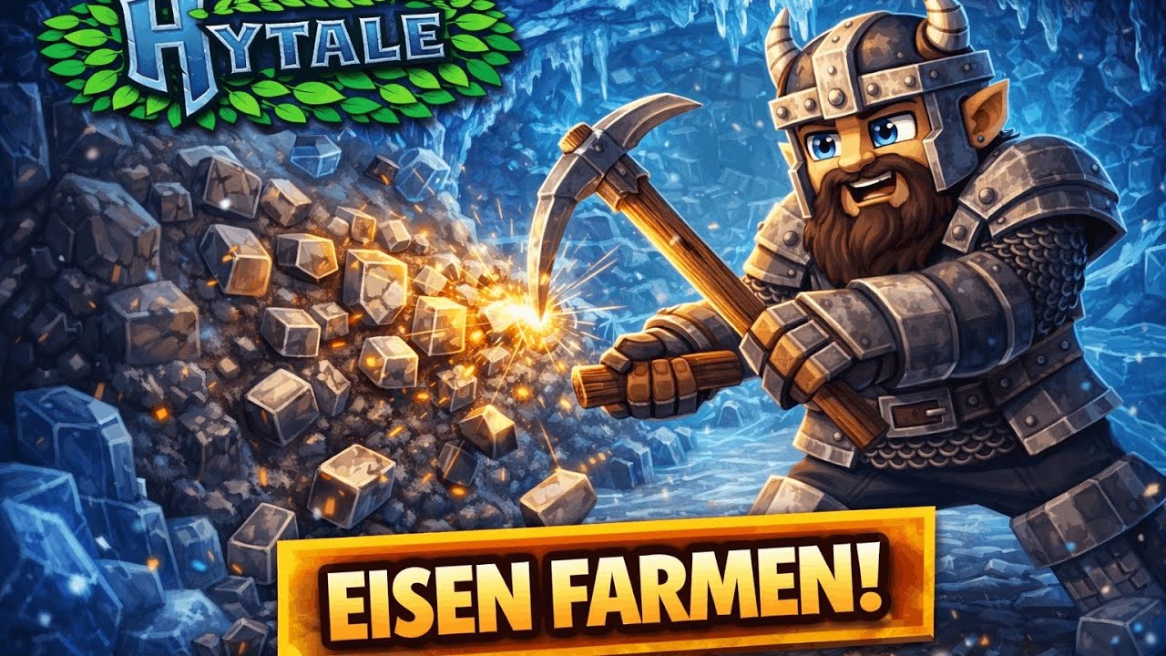 Hytale Staffel 1 Folge 18 -Ich farme Eisen in der Eishöhle