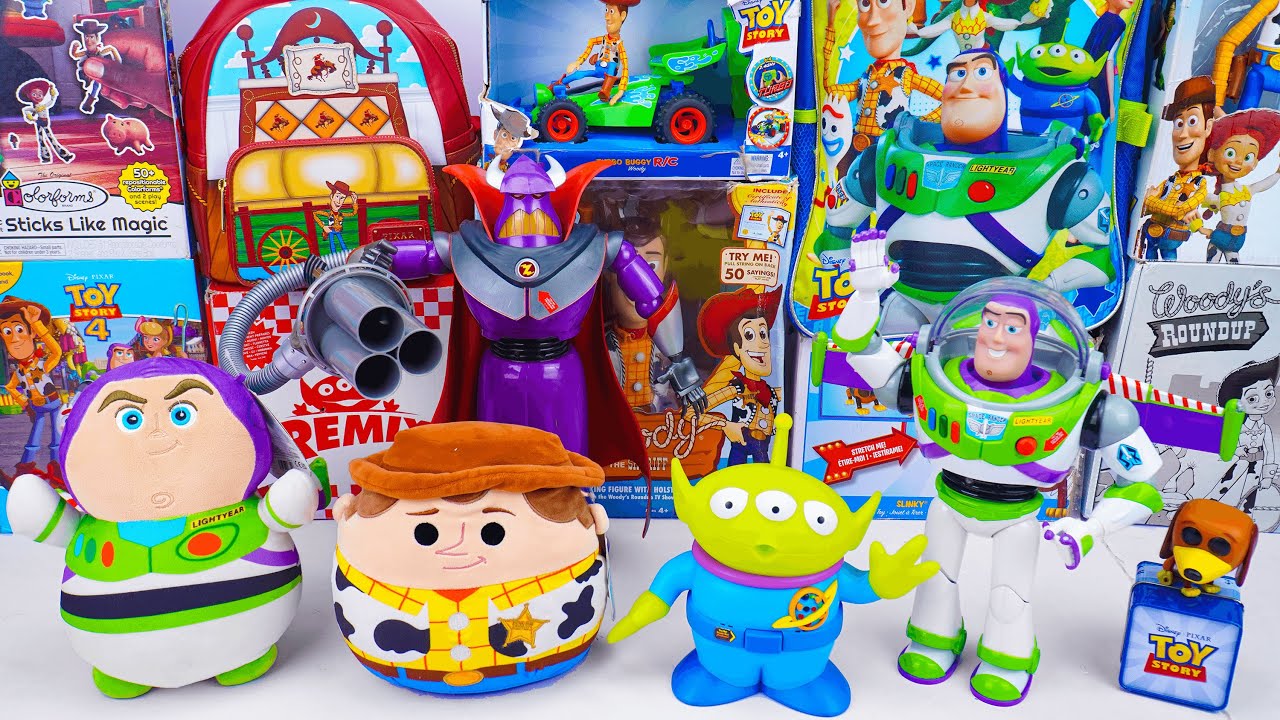 Unboxing Disney Pixar Toy Story toy collection ASMR | Zurg Action Figure & Alien & Buzz Lightyear