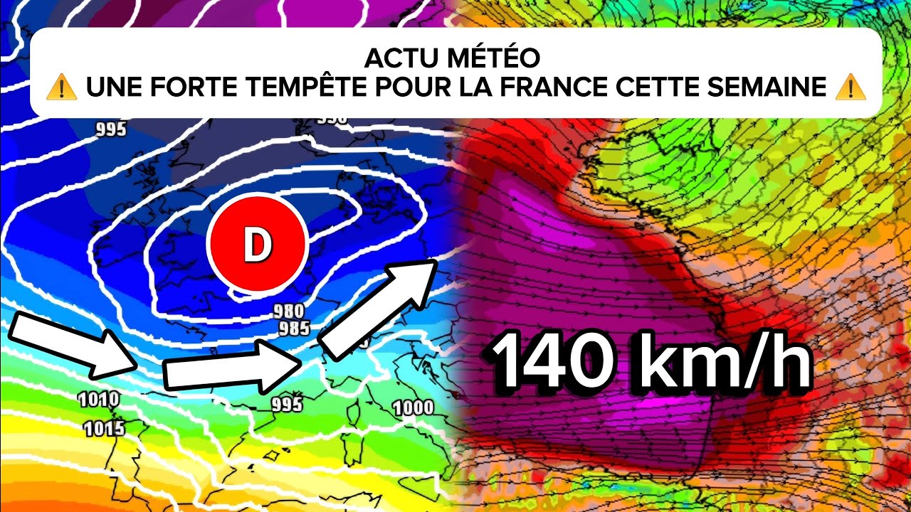 ALERTE : UNE FORTE TEMPÊTE ARRIVE EN FRANCE, À QUOI FAUT T'IL S'ATTENDRE ?