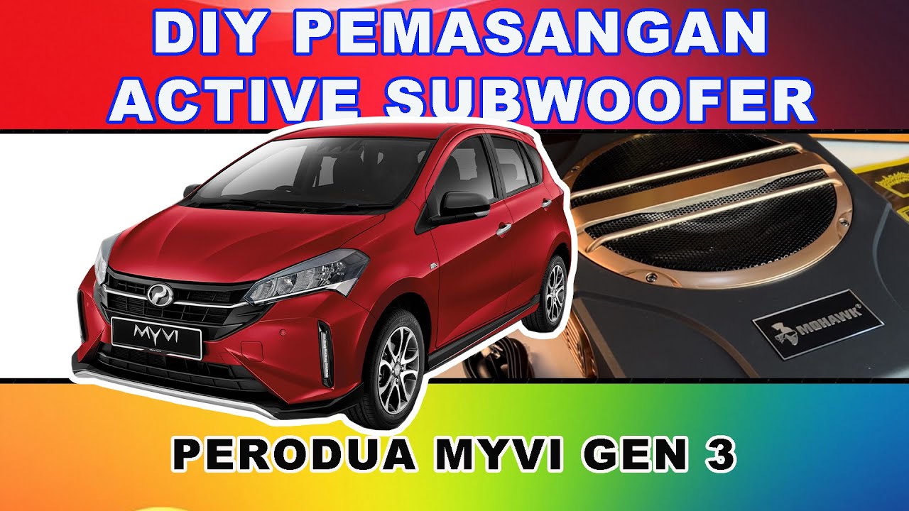 DIY Pasang Underseat Active Subwoofer