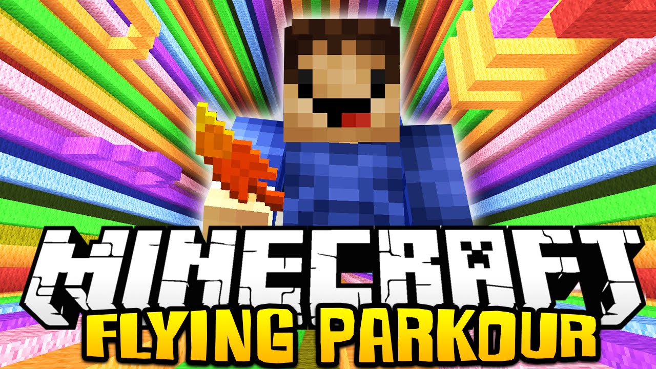 MINECRAFT BRAND NEW FLYING PARKOUR! w/ MrWoofless