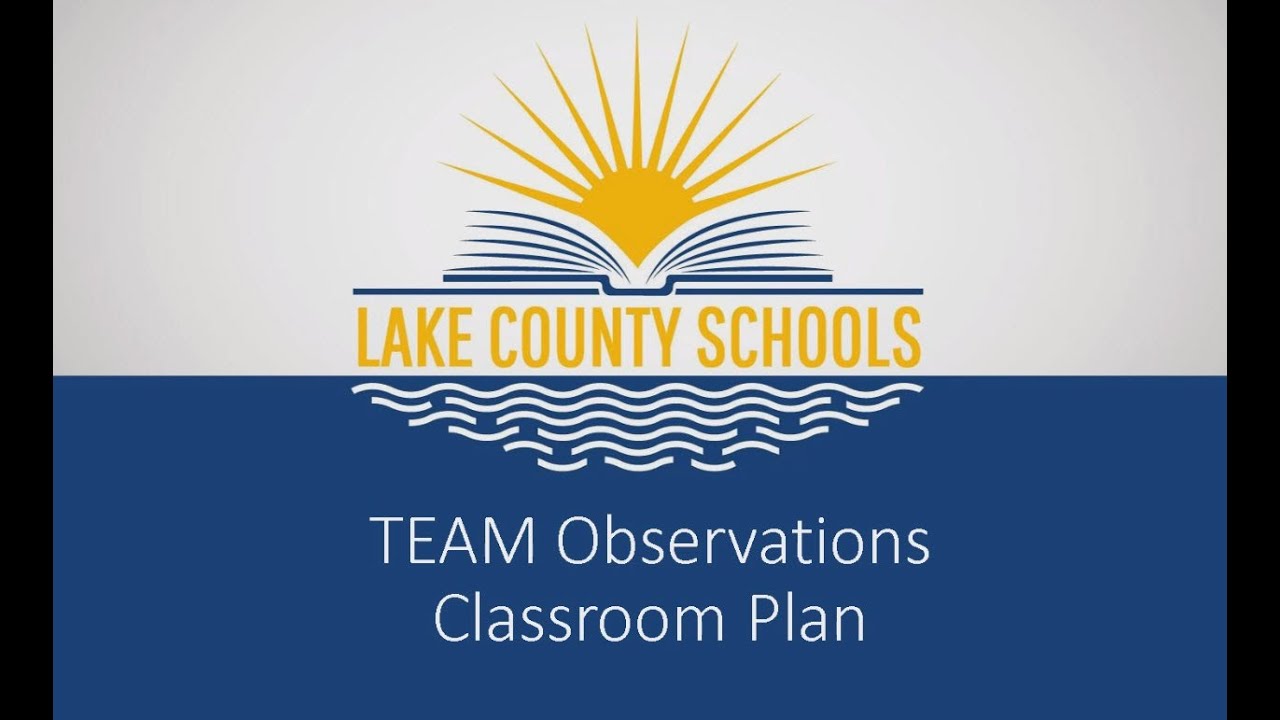 TEAM Evaluation Classroom Plan Overview