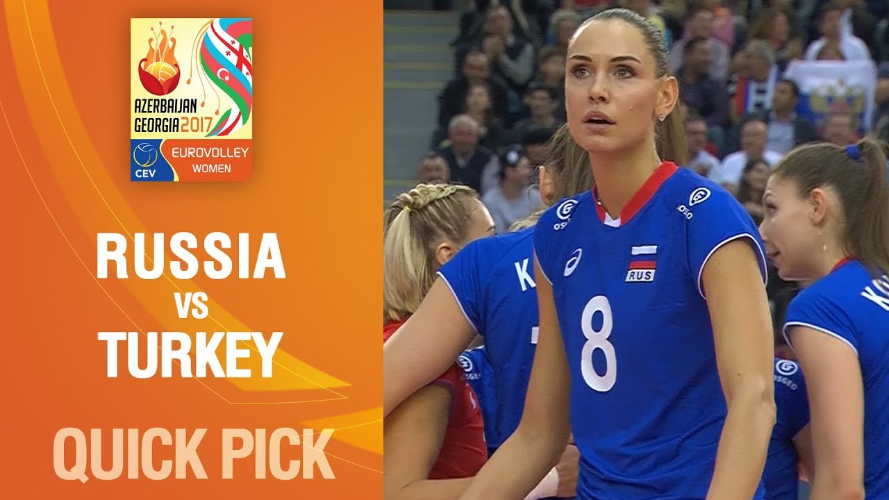 Goncharova finishes amazing rally for Russia | EUROVOLLEY AZERBAIJAN AND GEORGIA 2017