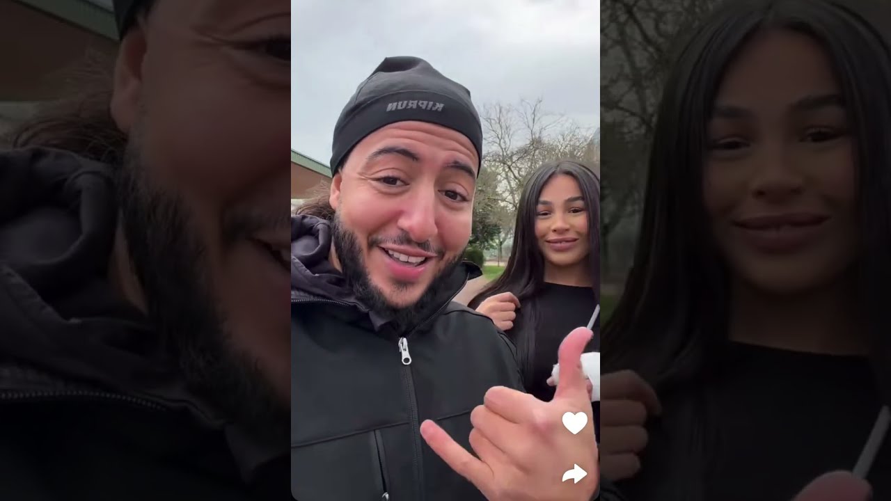 Karim Lipton, avec une fille qui est venue pour mini￼
