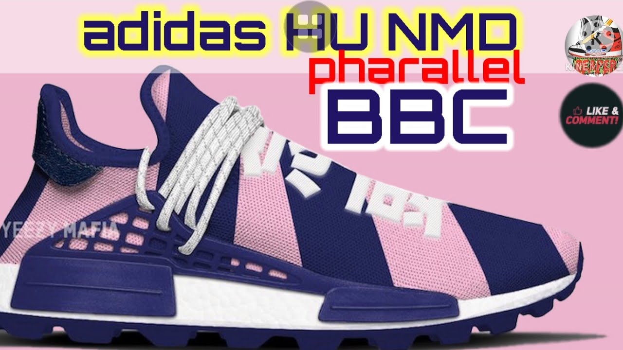 adidas NMD HU Pharallel BBC Blue/Pink #onfeet #sneakeraddicts #shorts