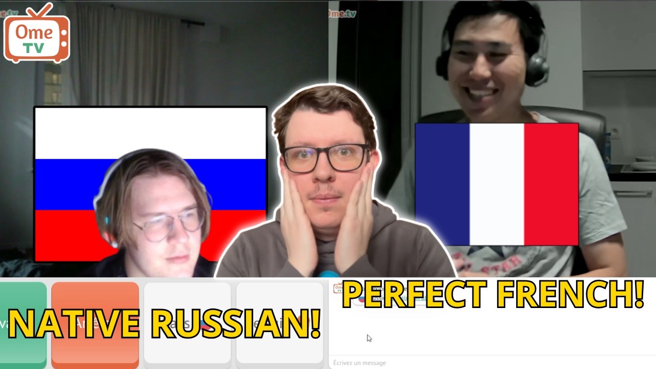 Россиянин шокировал меня на OmeTV (он отлично говорит по-французски!)