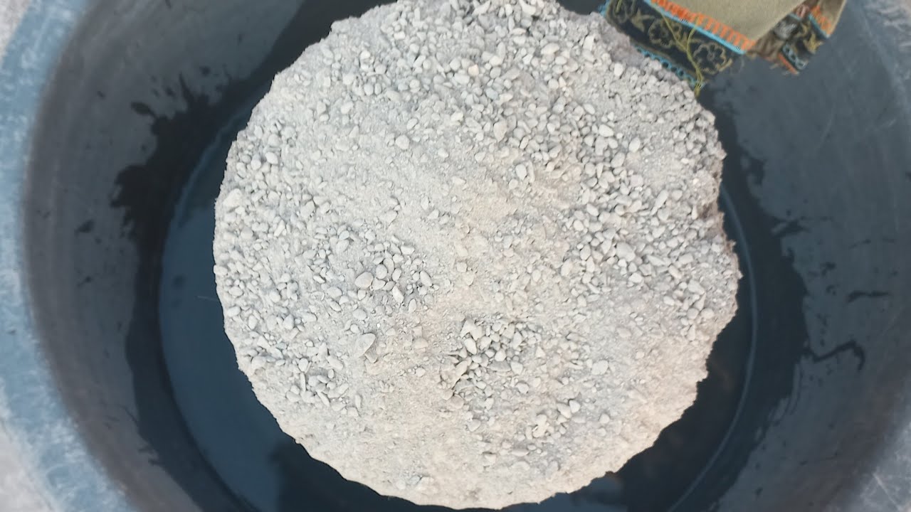 Super Gritty and dusty Huge bowls of sandment stonecrush crumbling and Dipping with mixing
