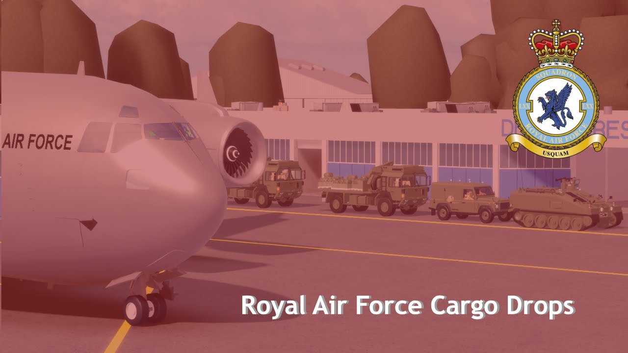 Royal Air Force cargo drop