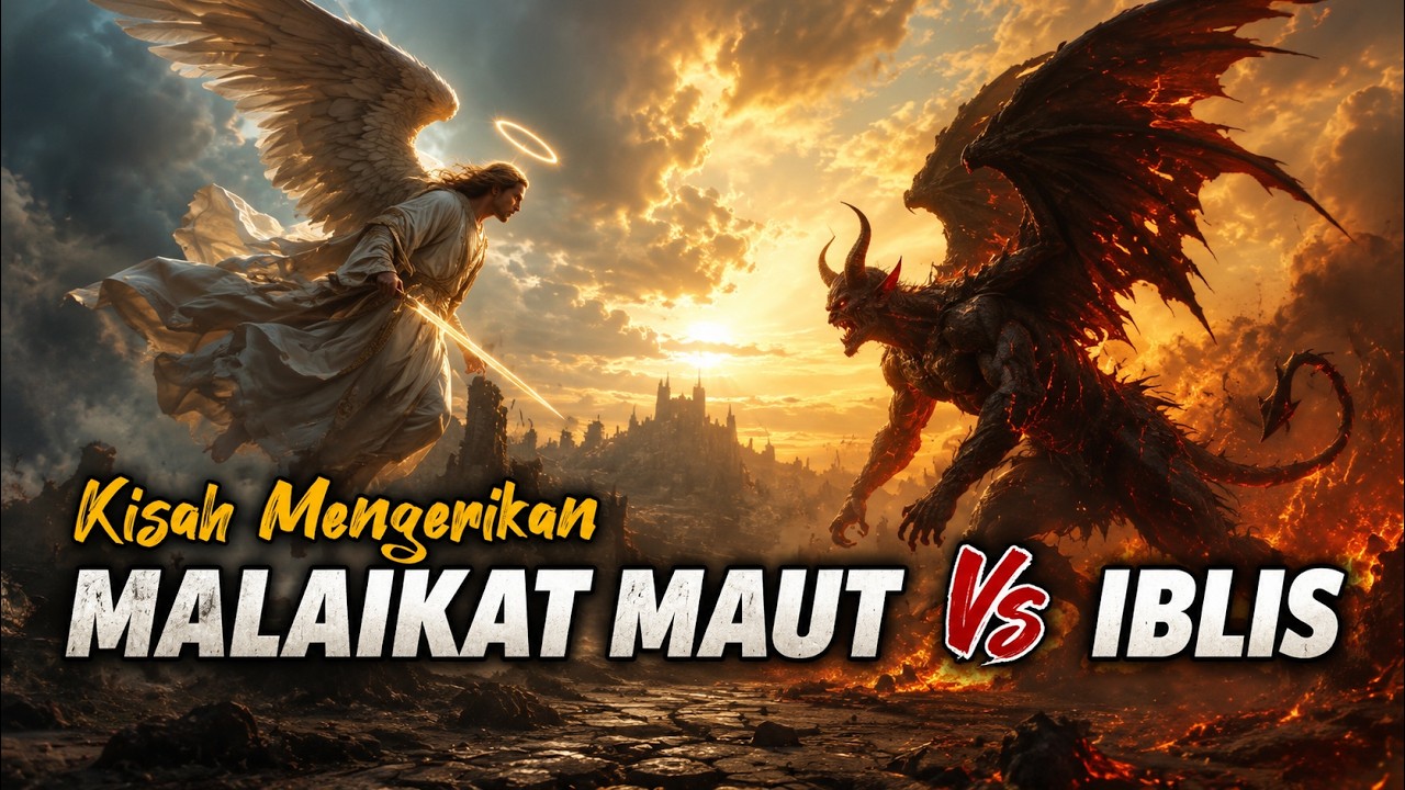 ᴴᴰ Iblis dan Malaikat Maut: Pertemuan Takdir yang Menegangkan. #darkhistory #aistorytelling