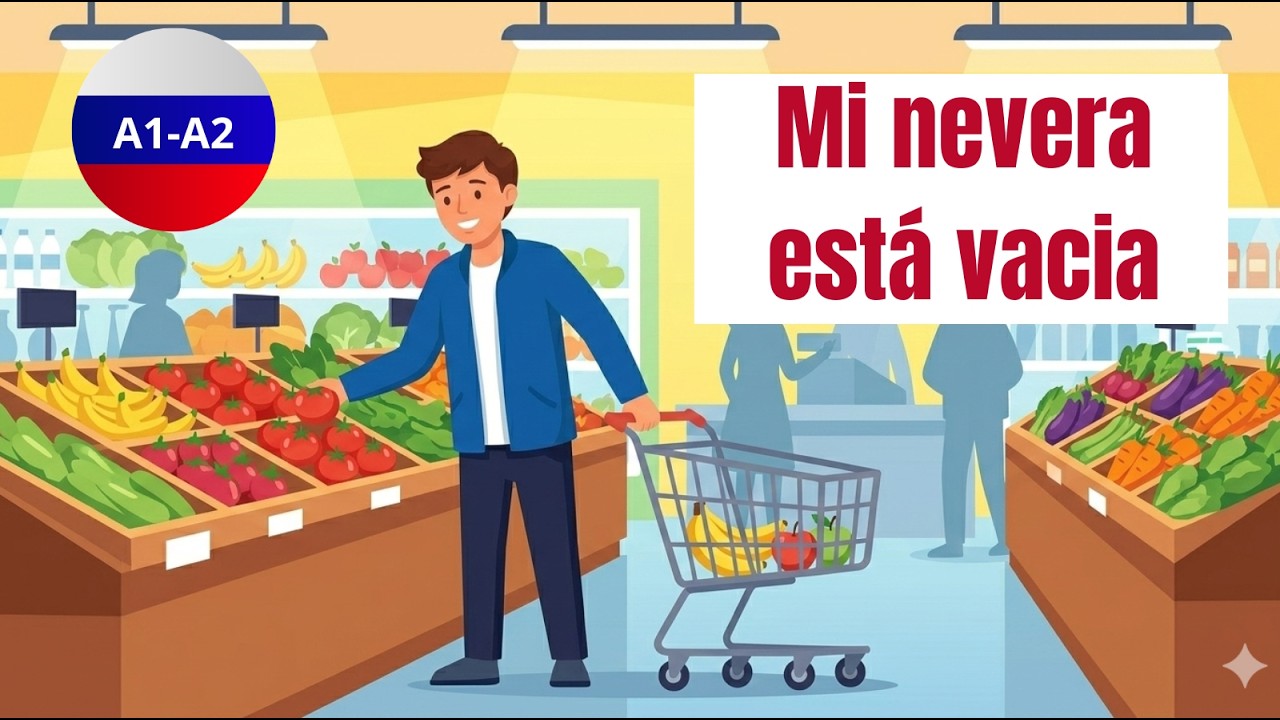 Cuento en ruso para principiantes: Mi nevera está vacía
