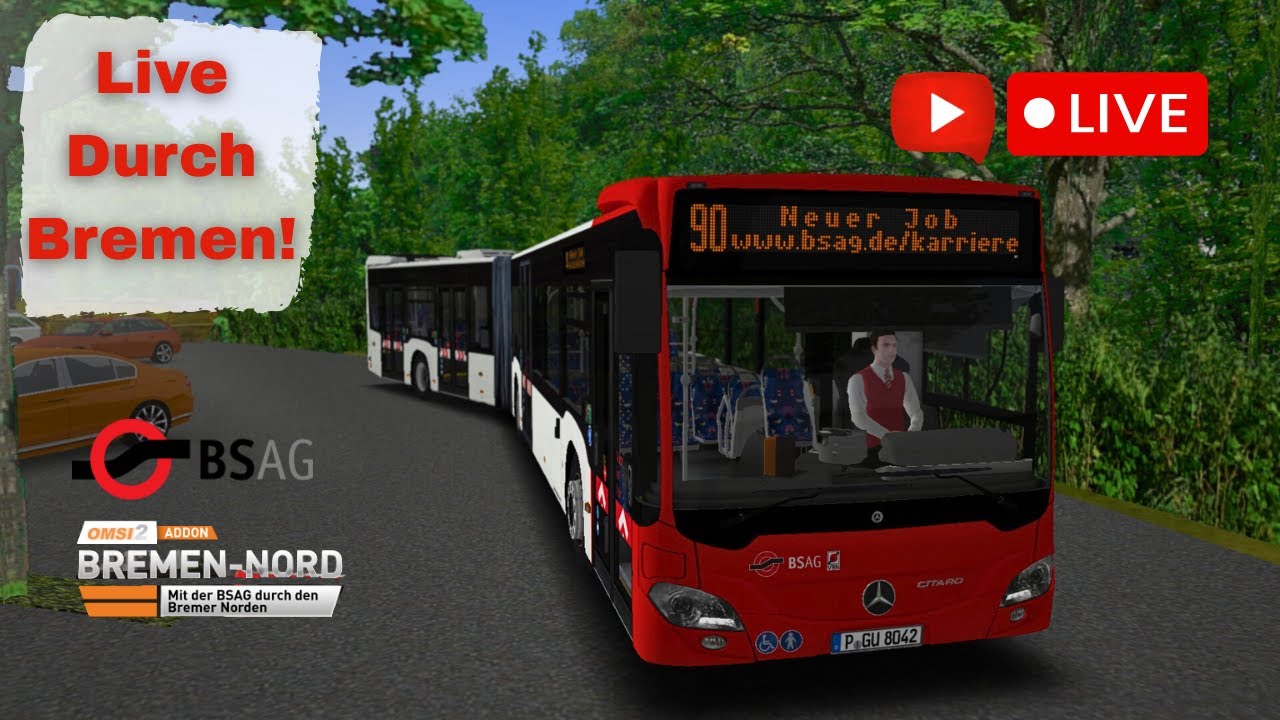 🔴LIVE durch Bremen-Nord! 🔴 | OMSI 2 - Live 🚍