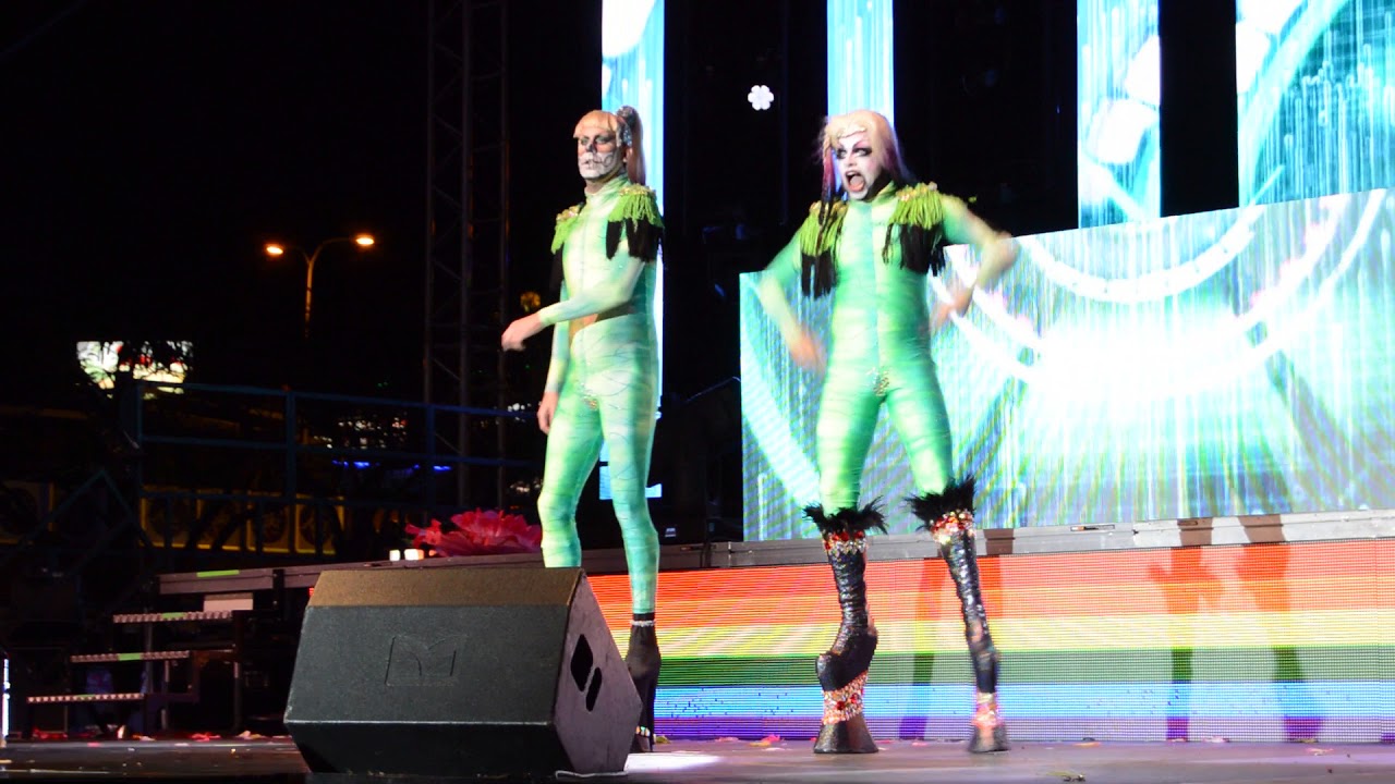 GAY PRIDE MASPALOMAS 2018, Drag Eiko y Drag Mulciber, 