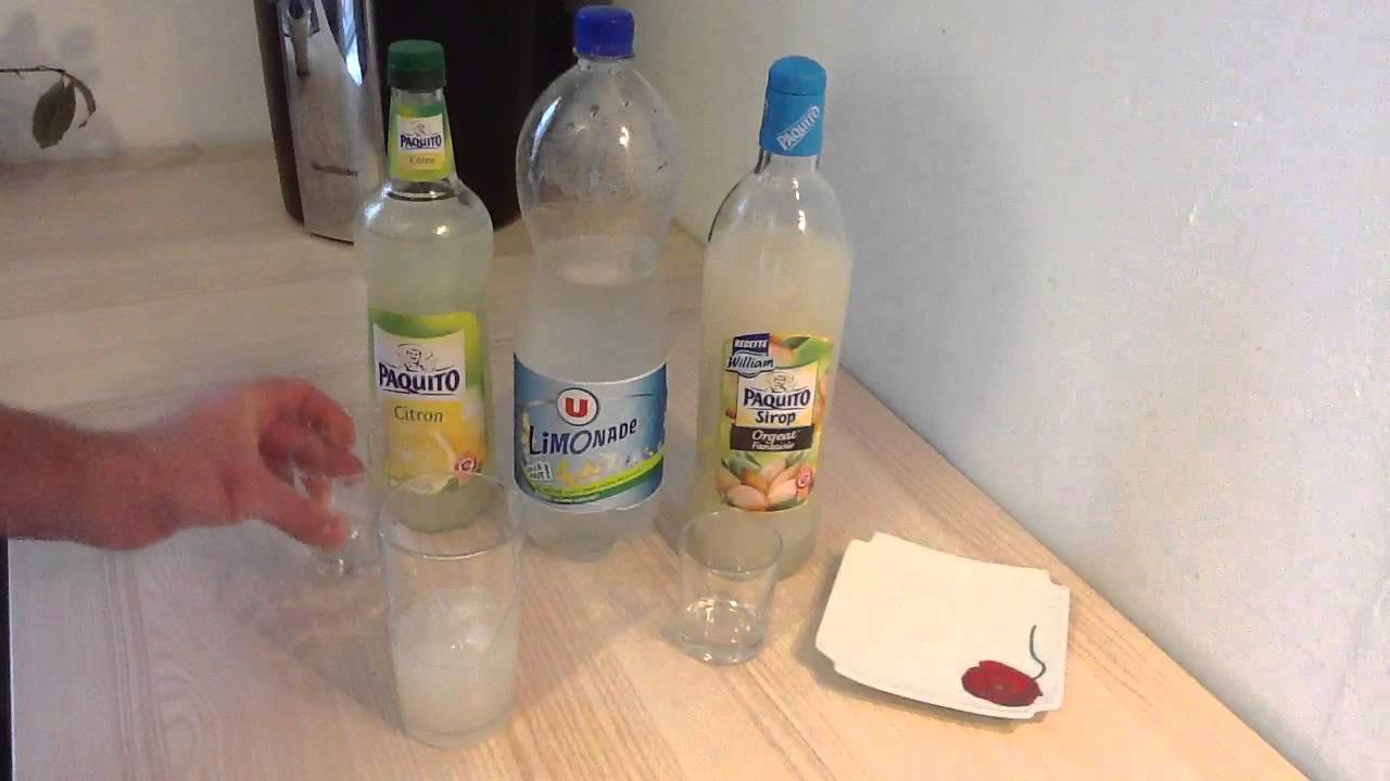 Faire un cocktail Orgeat Lemonade / Boisson sans alcool