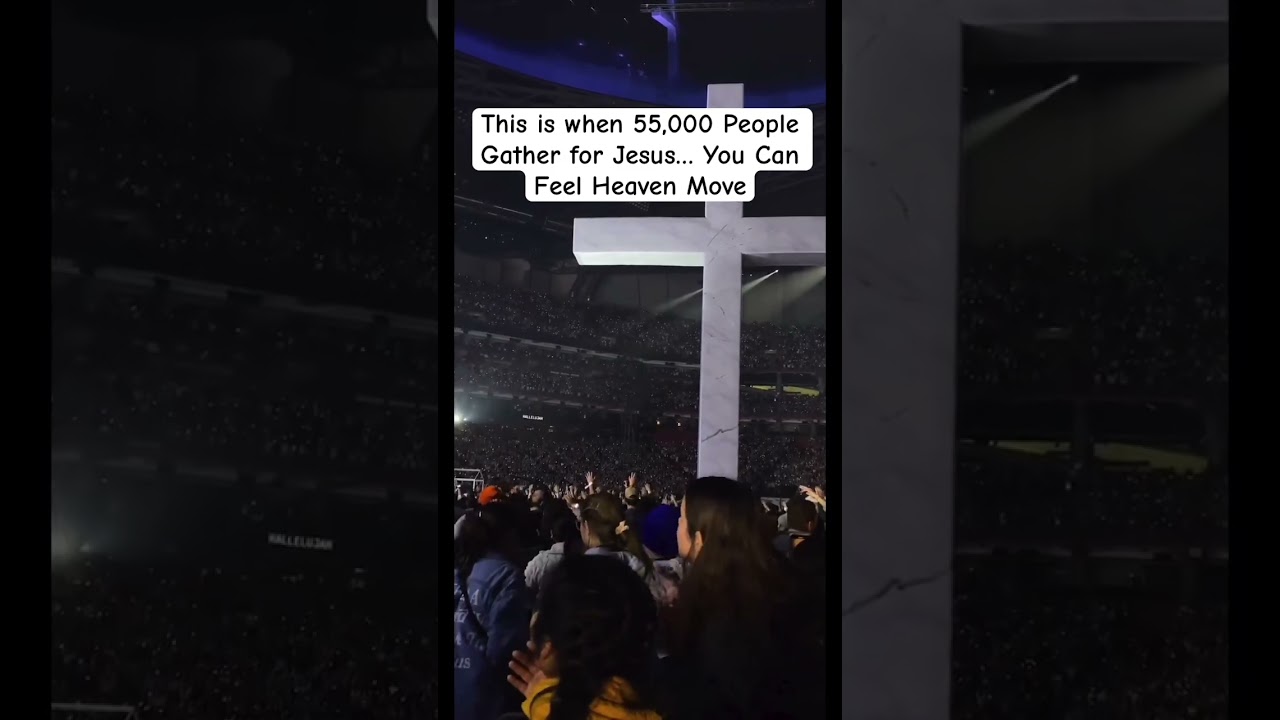 When 50,000 People Gather for Jesus&hellip; You Can Feel Heaven Move #hallelujah #revival #worship #concert