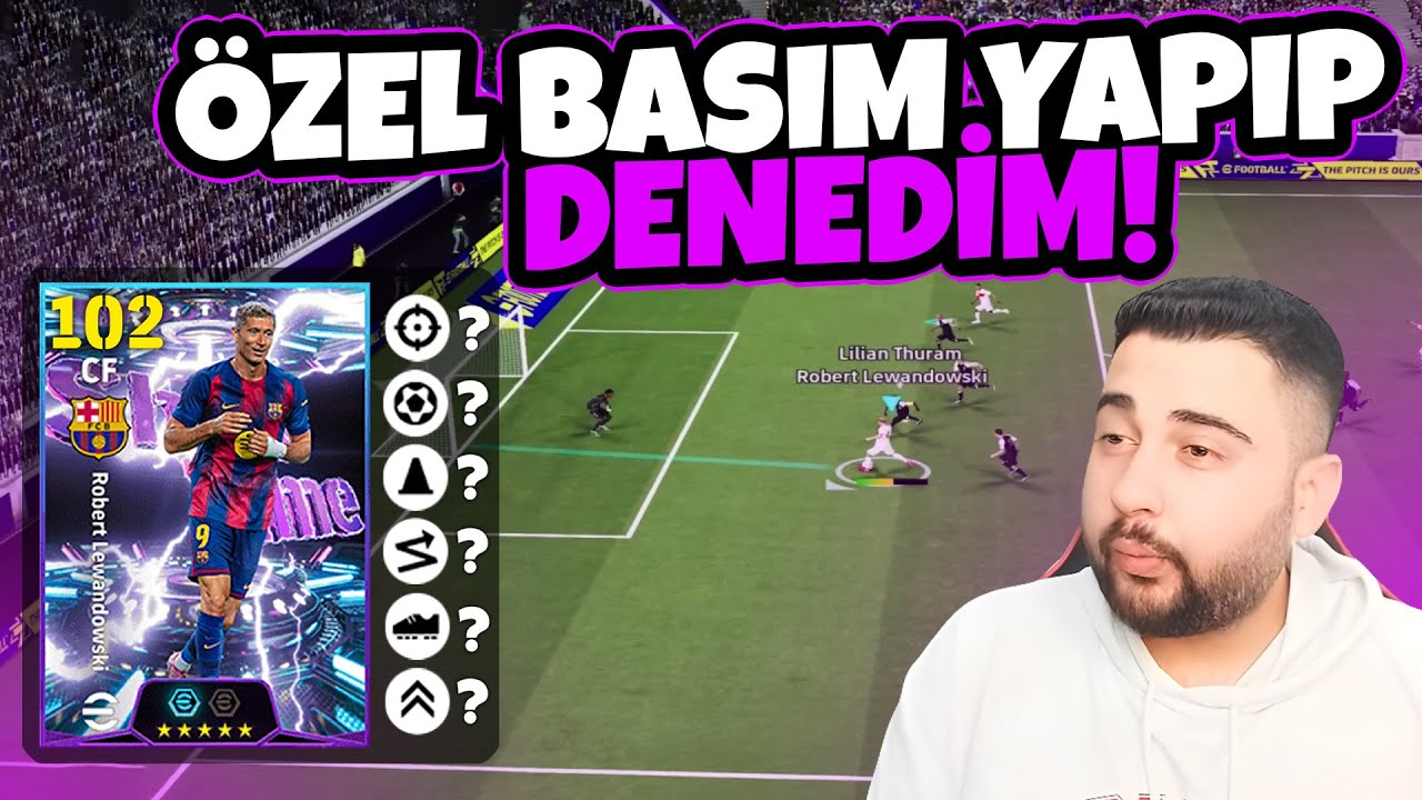 KAMPANYA ÖDÜLÜ 102 LEWANDOWSKI! 🎁 ÖZEL BASIM YAPIP DENEDİM! İŞ YAPAR MI? 🤔