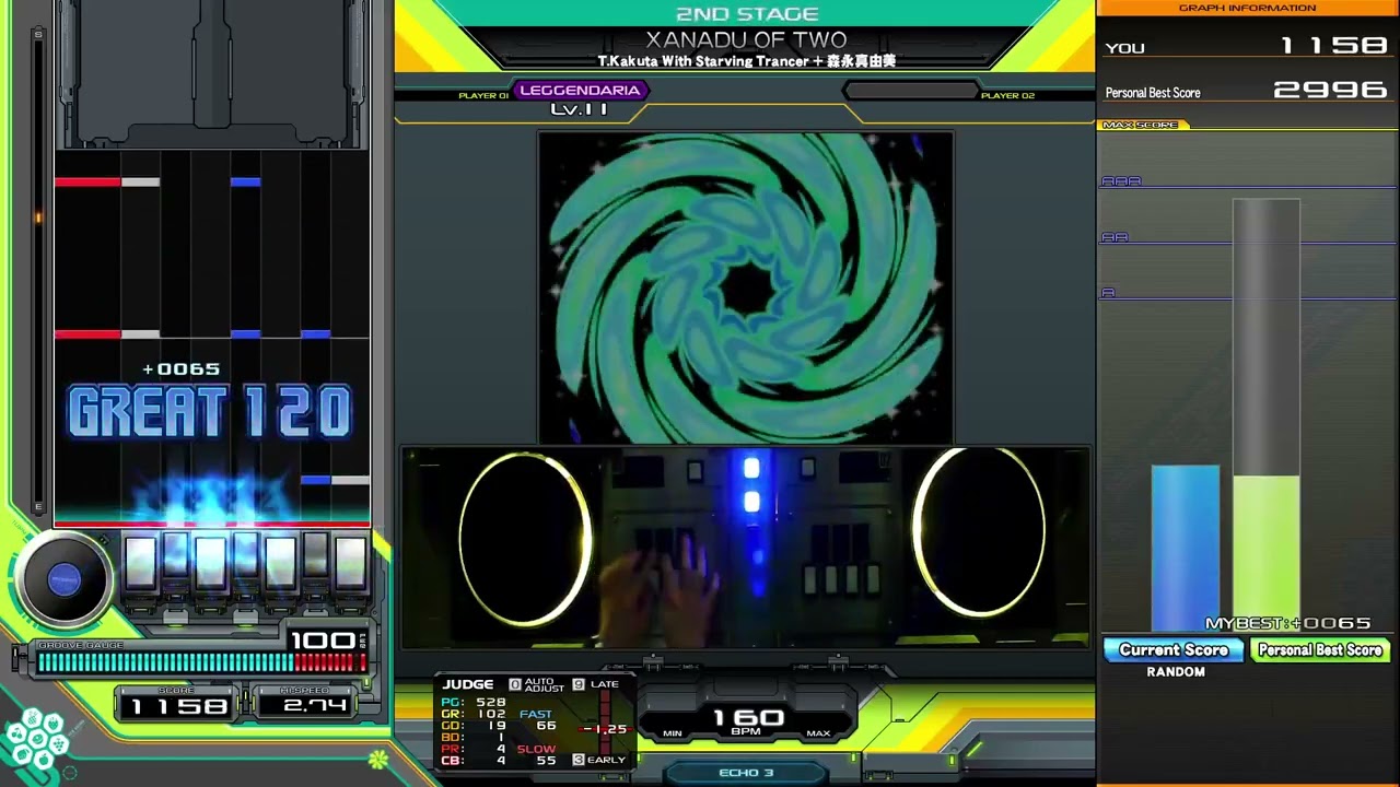 【beatmania IIDX】XANADU OF TWO SPL RAN AAA