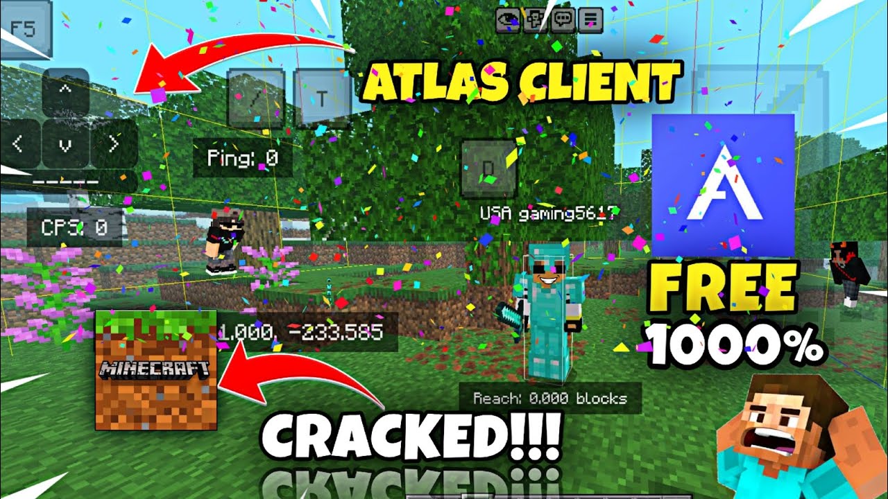 MINECRAFT ATLAS CLIENT 100% WORKING ON CRACKED MINECRAFT