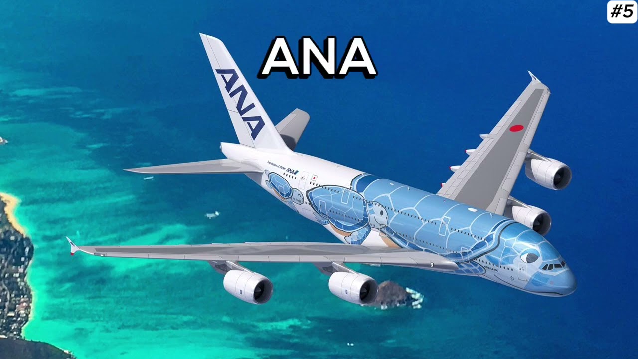 Top Ten best airlines (according to google) 