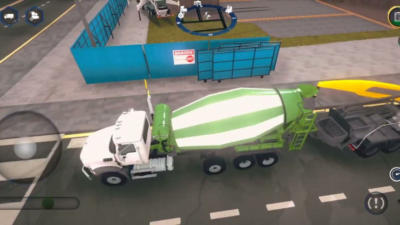 Pouring Concrete with 3 Concrete pumps in Construction Simulator 4 