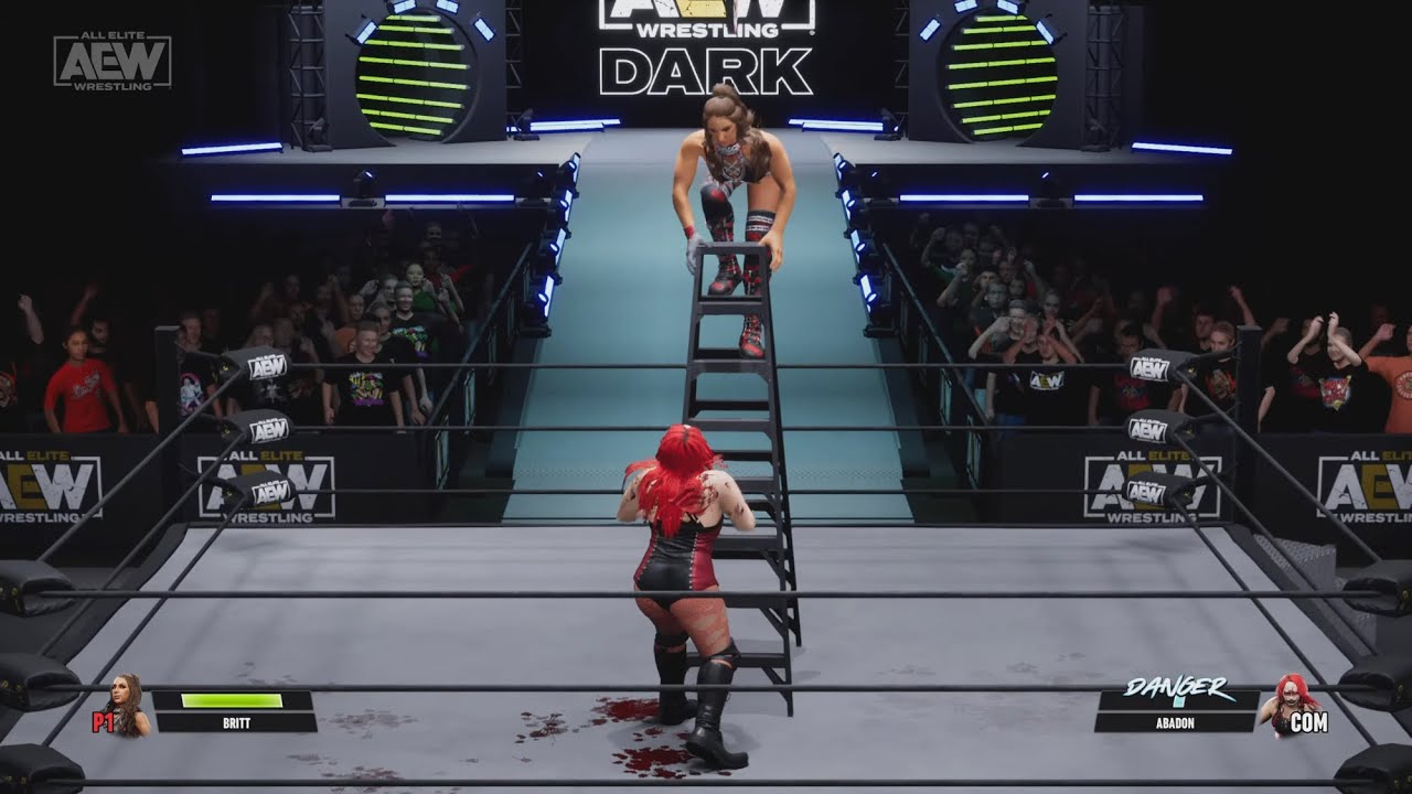 AEW: Fight Forever - BRITT BAKER Vs ABADON (Ladder Match & Exploding Barbed Wire Death Match)