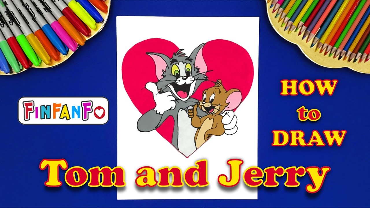 How to draw Tom and Jerry I Step by step easy I Disney characters