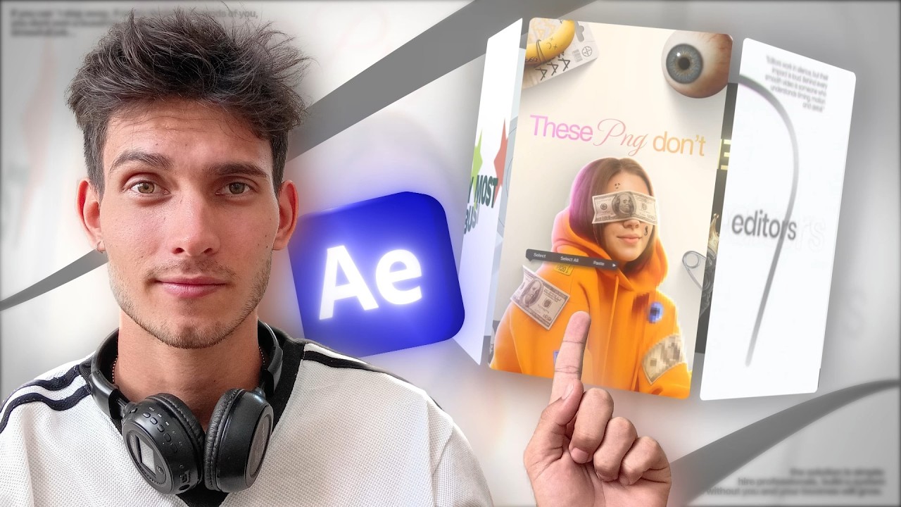 Carrusel 3D animado en After Effects - Fácil