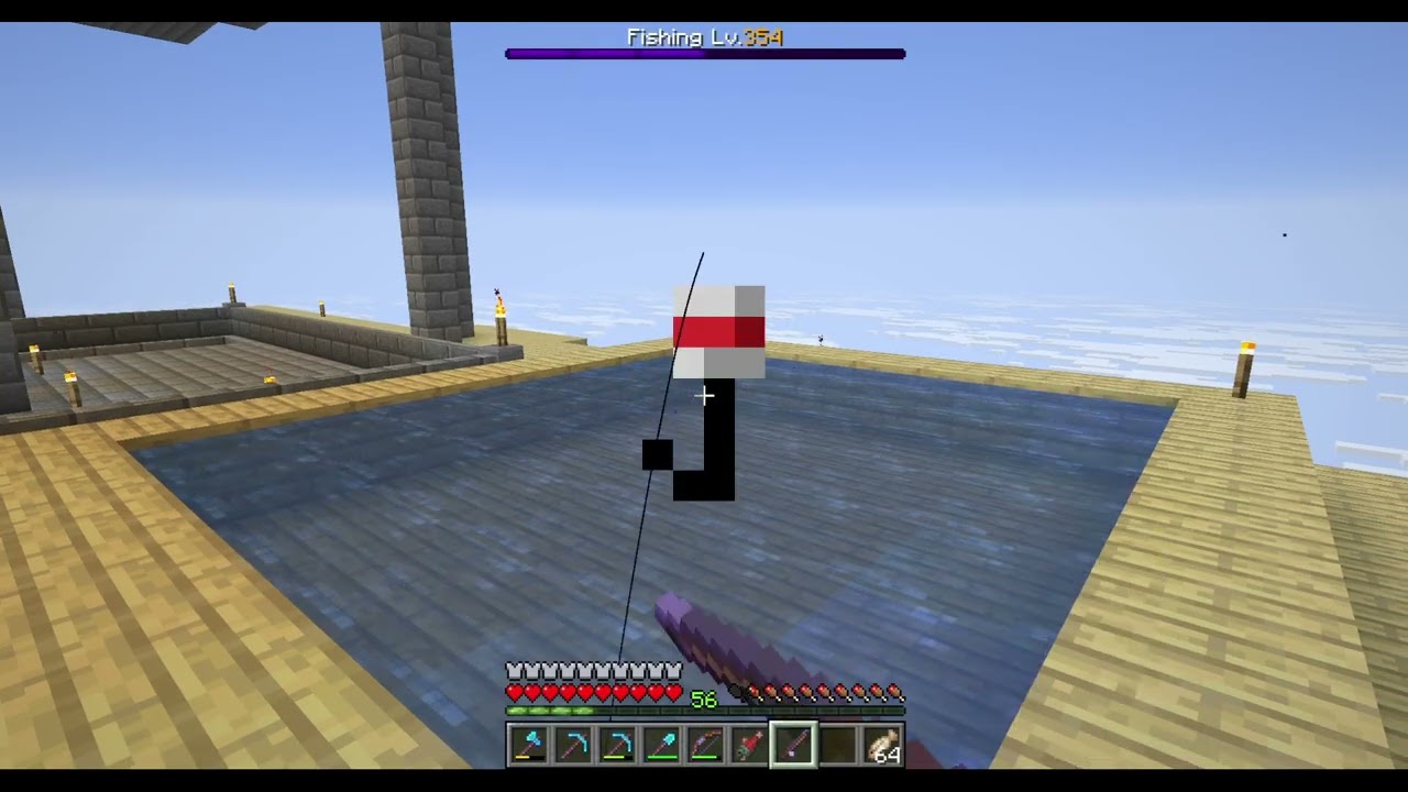 minecraft java, fishing, nietherite armor?