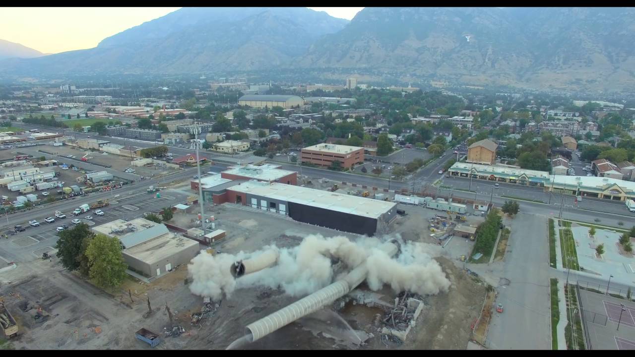 Provo City Power Plant | Smokestack Demolition