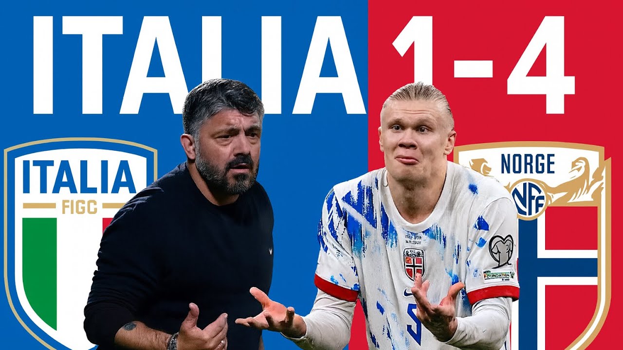 Gattuso devastato dopo il clamoroso 1-4 con la Norvegia: Chiedo scusa ai tifosi,la squadra ha paura!