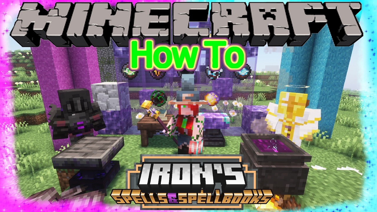 Minecraft Iron's Spells 'n Spellbooks. How To.  (1.20.1)