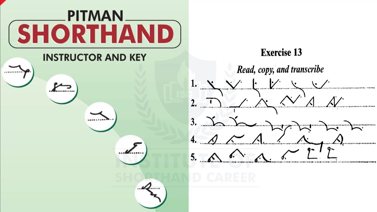 Упражнение 13 | Аудиодиктант | Pitman Green Book | Автор: Джанви Мэм