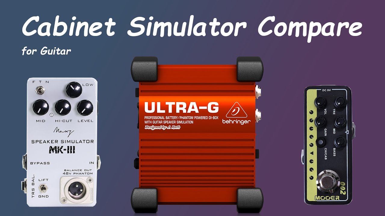 CABINET SIMULATOR COMPARE/ Mooer Micro Preamp/ Behringer Ultra-G DI Box/ Maxz MK-lll