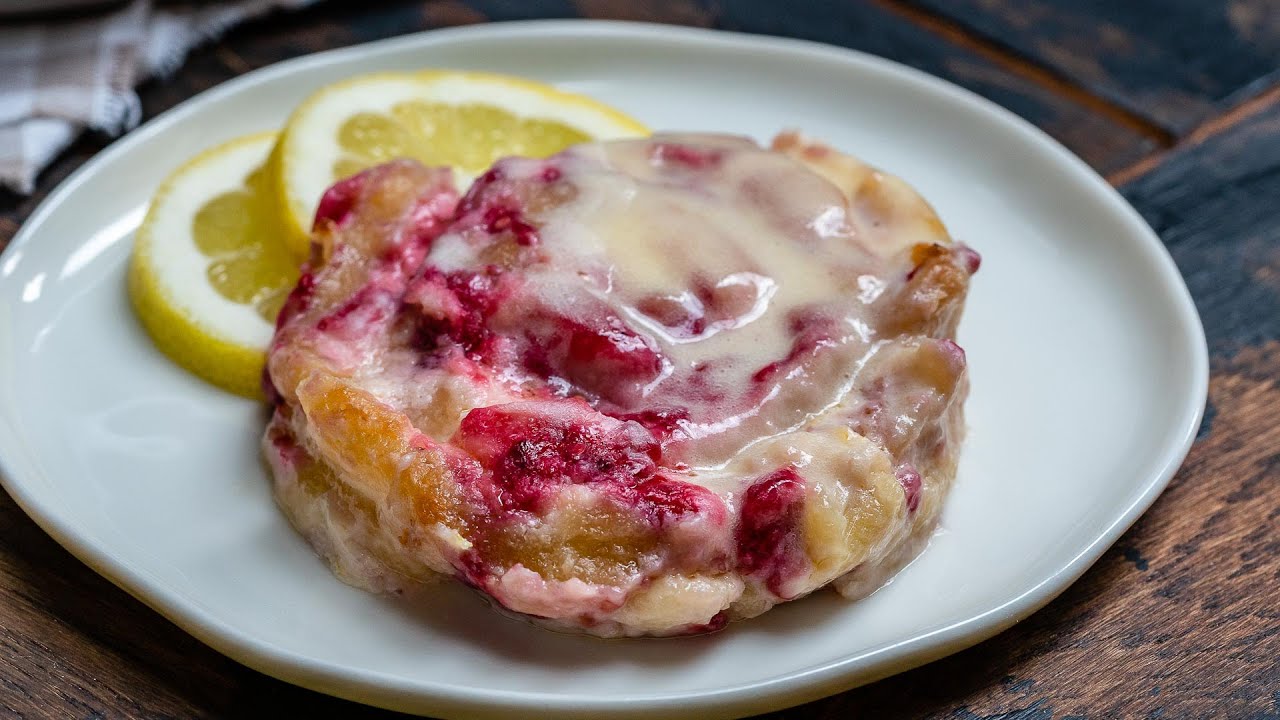 Keto Recipe - Lemon Raspberry Sweet Rolls