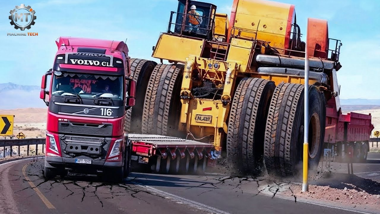 Dangerous Truck & Heavy Equipment Fails | Extreme Oversized Transport #1