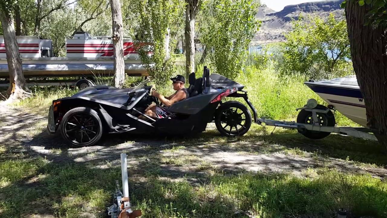 Polaris Slingshot Launches 4,000 lb Boat with Wycked Hitch