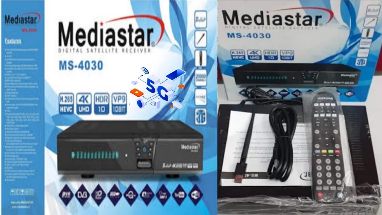 Mediastar MS 4030 Real 4K UHD Receiver Unboxing || Mediastar 4030 4K 