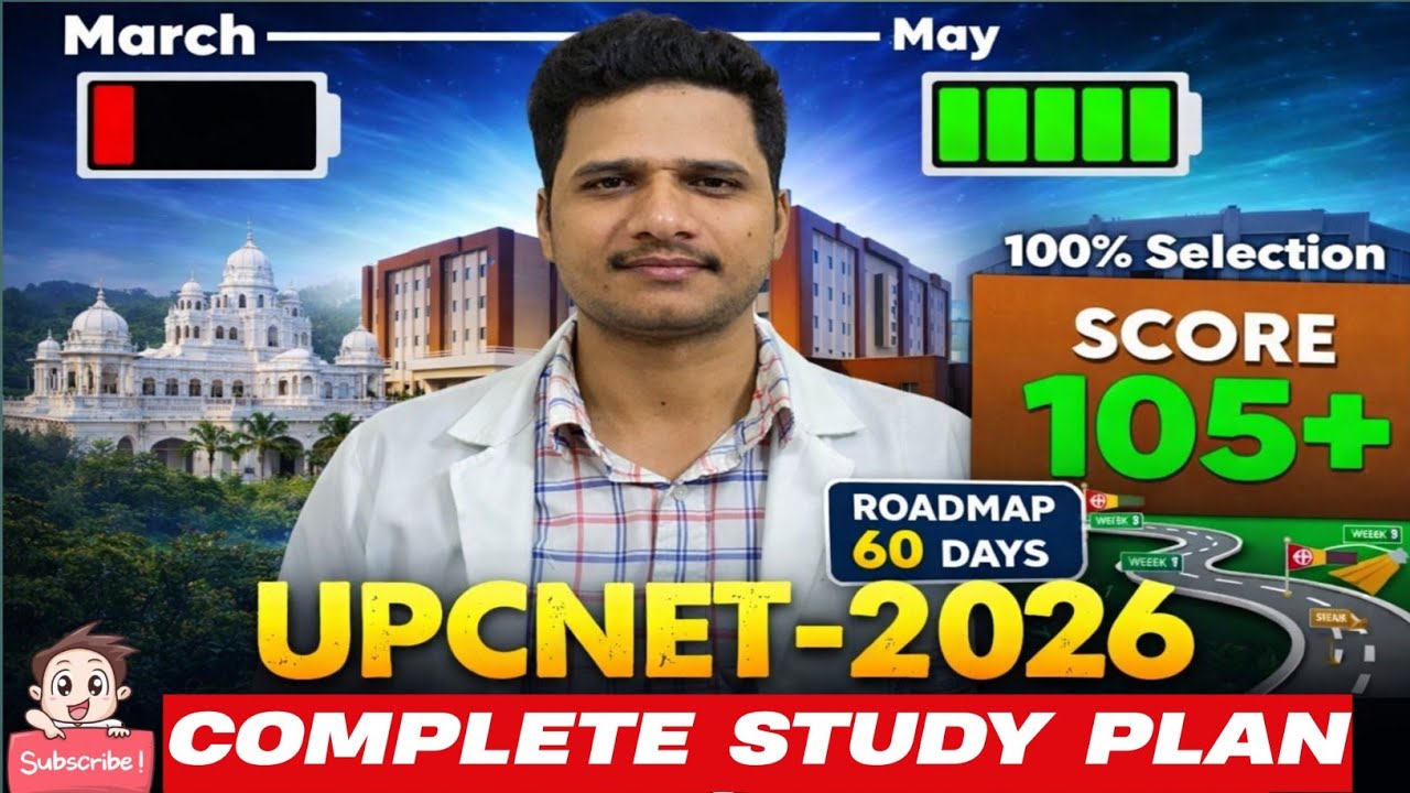 UPCNET 2026 Master Plan | Proper Time Table + Backlog Strategy + कितने घंटे पढ़ाई करें 