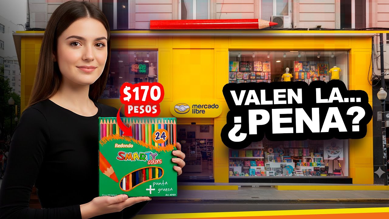 📦 ¡COMPRÉ LOS MÁS BARATOS en MERCADO LIBRE! UNBOXING SMARTY 24 COLORES 🖍️