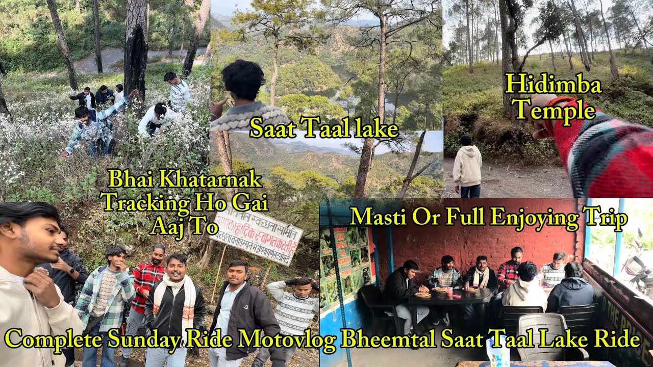 BheemTal(Hidimba Temple)Or Saat Tal Ride||Pahad Ride Complete Vlog||Full Enjoyment Ride👀🙂||Riderkk79
