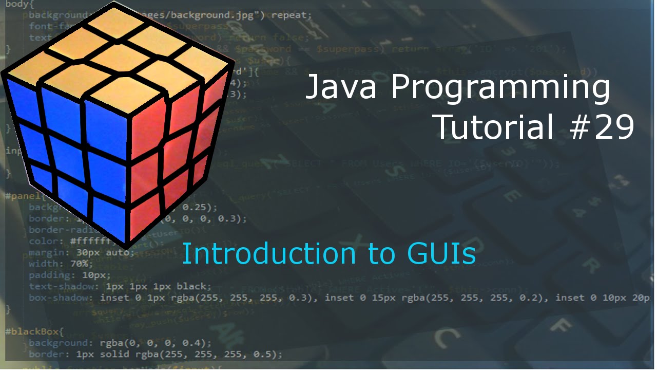 Java Programming Tutorial 29 - Introduction to GUIs